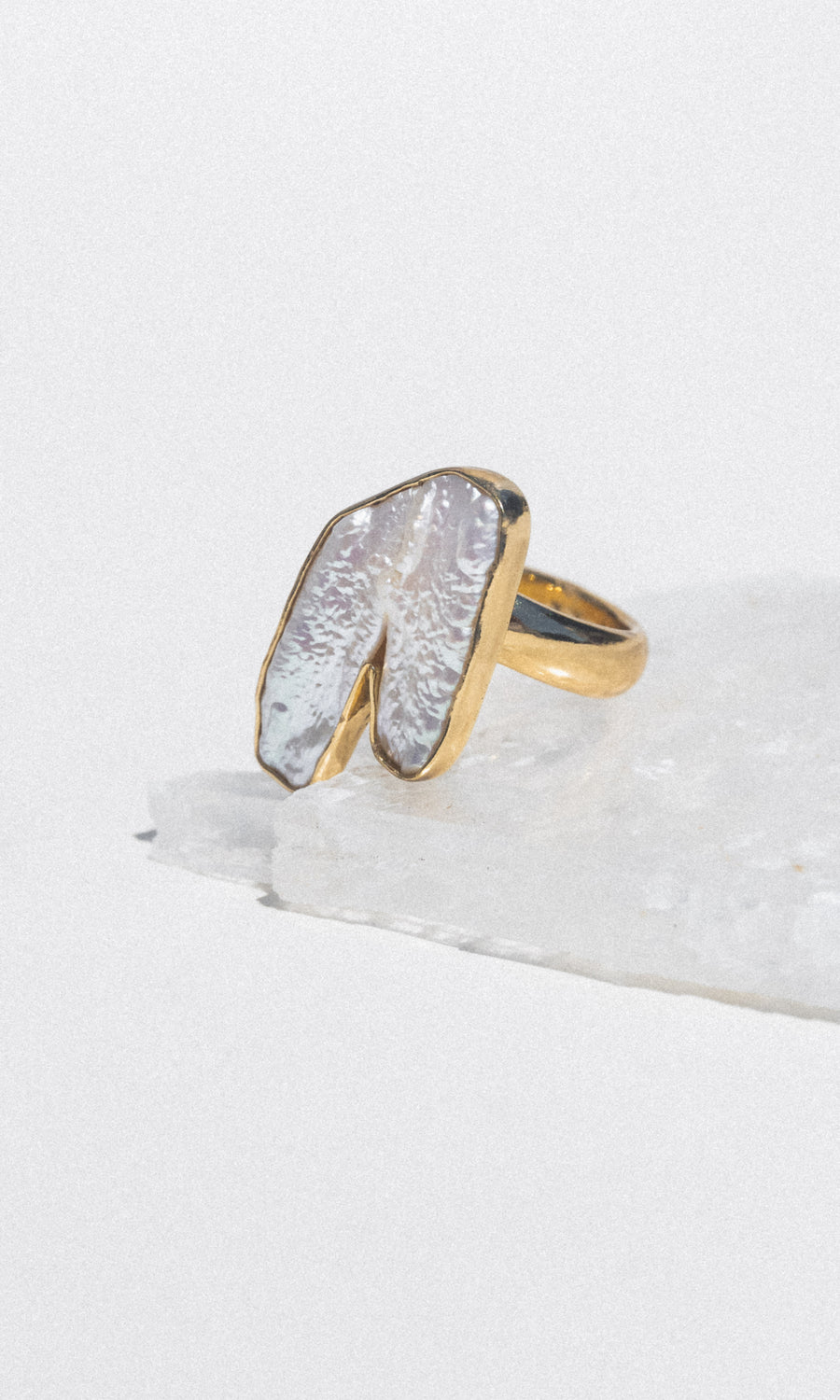 Charles Albert Inc Jewelry Gold / Open Stillwater Biwa Pearl Ring