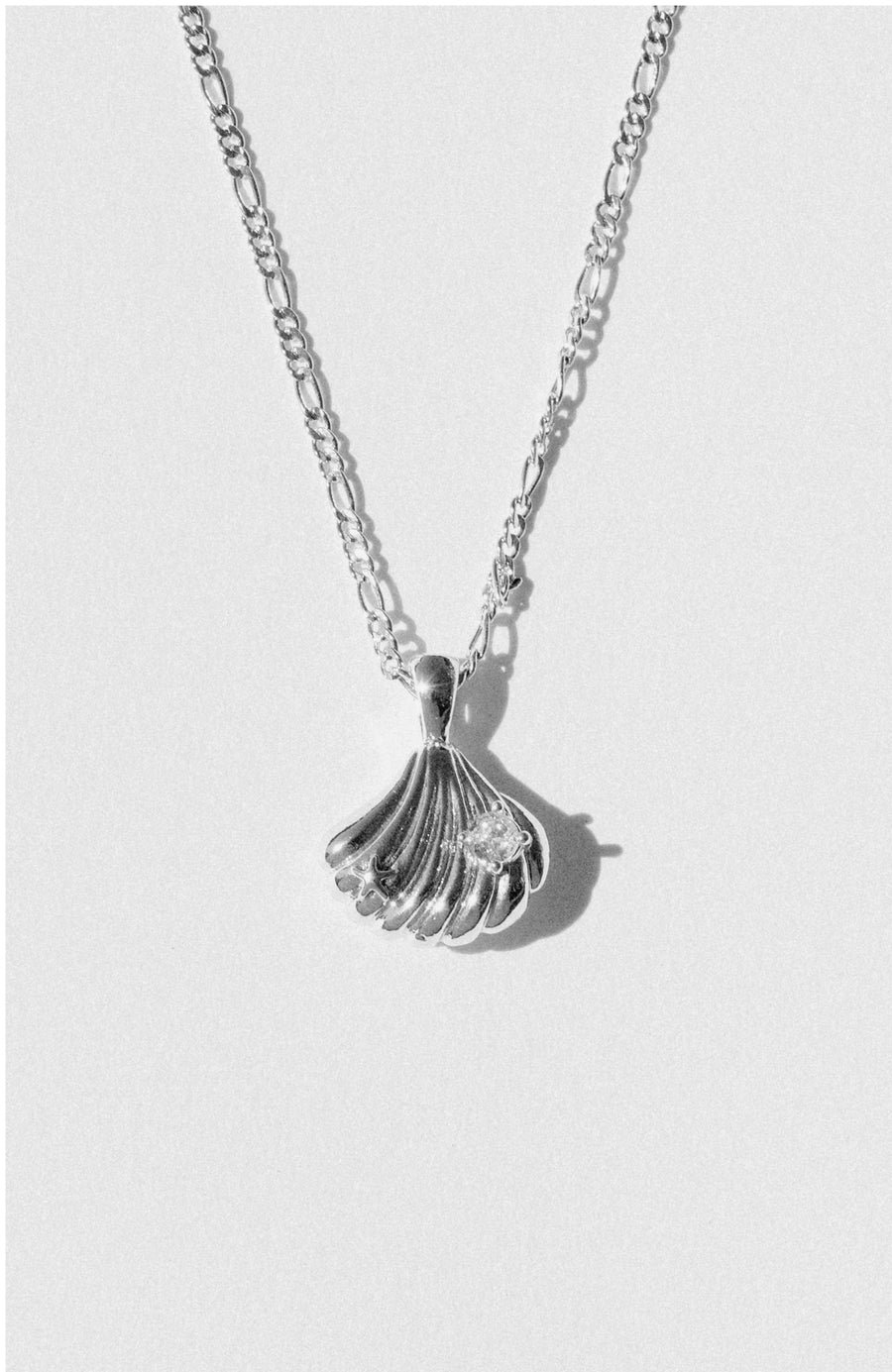 Donna Italiana Jewelry Silver / 20 Inches Stonesteps Shell Necklace .:. Silver
