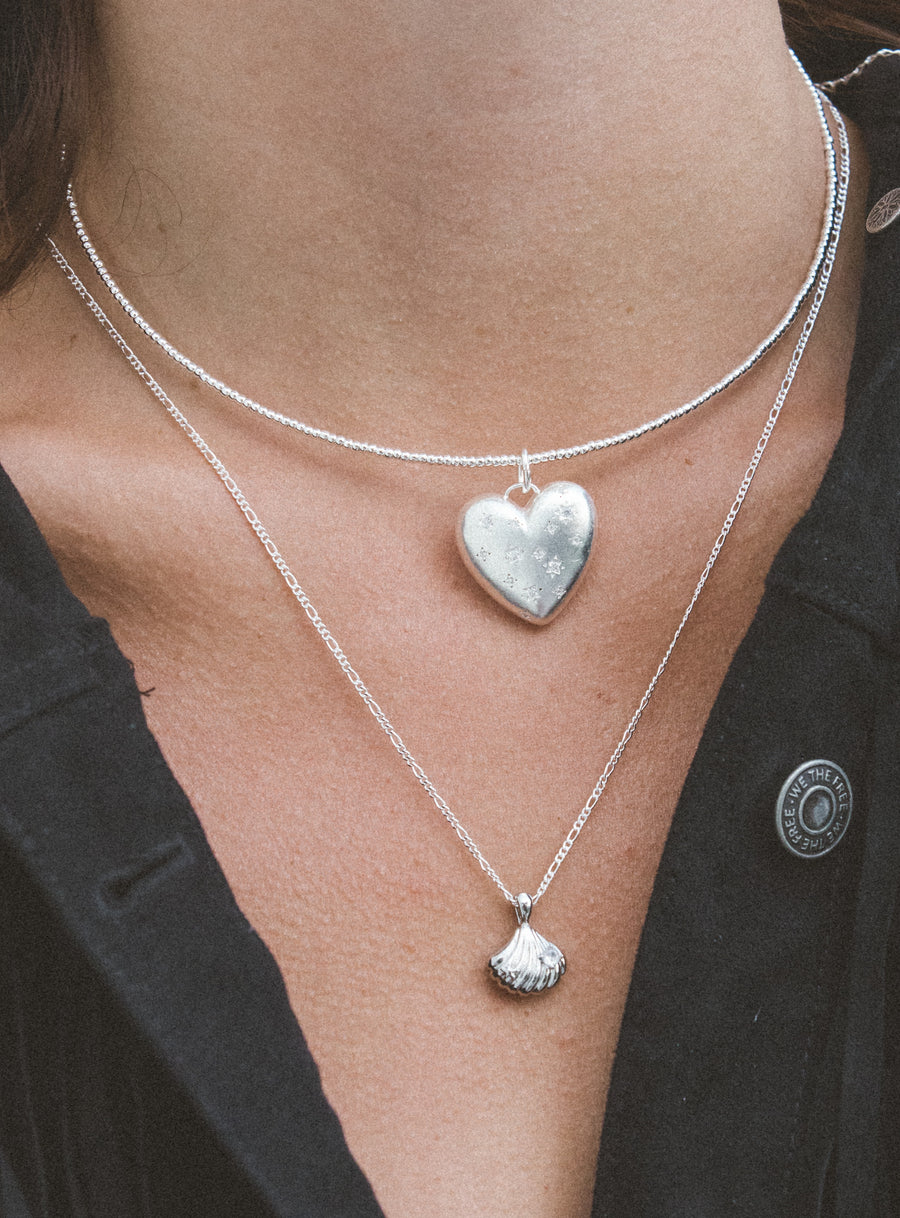 Child of Wild Jewelry Silver / 20 Inches Stonesteps Shell Necklace .:. Silver