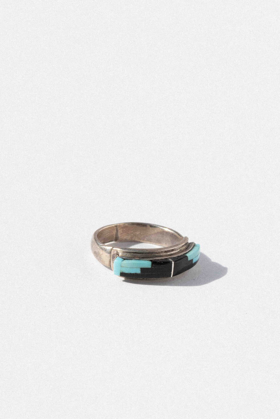 Ayman Jewelry Silver / US 5.5 Suni Antique Zuni Inlay Ring
