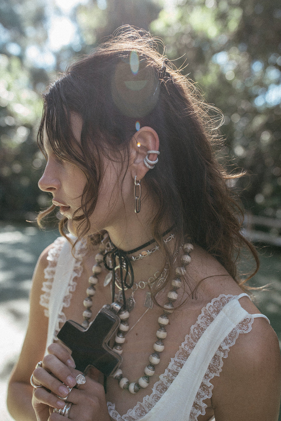 Goddess Jewelry Silver Sydney Chain Earrings