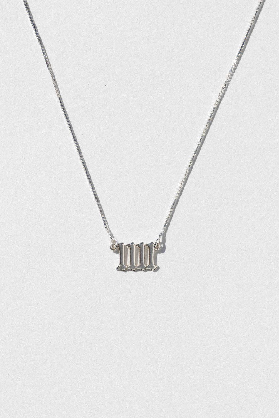 The Goth Booth Jewelry Silver / 1111 / 16 Inches Synchronistic 1111 Necklace .:. Silver