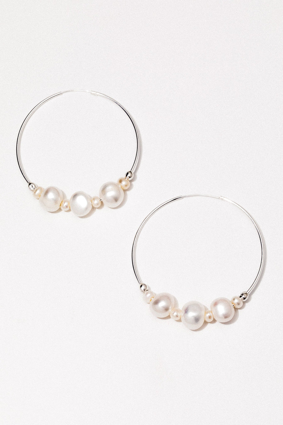 CGM Jewelry Silver Tefnut Pearl Earrings .:. Silver