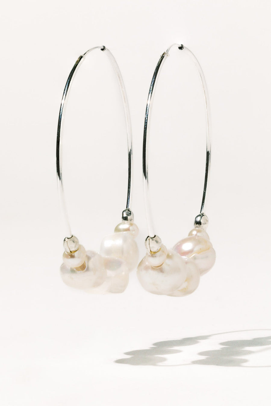 CGM Jewelry Silver Tefnut Pearl Earrings .:. Silver
