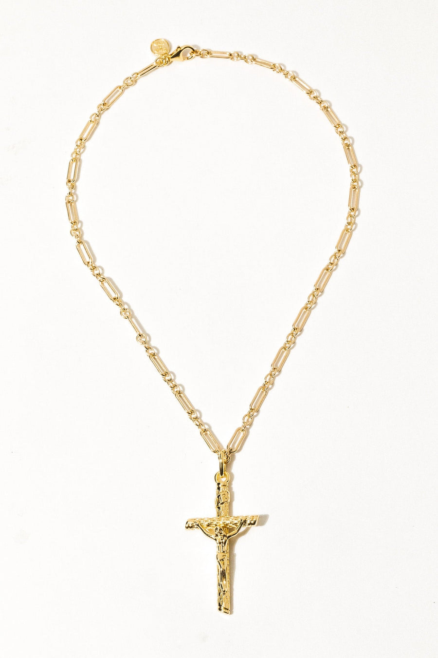 Dona Italia Jewelry Gold / 20 Inches Mio Santo Crocifisso Necklace