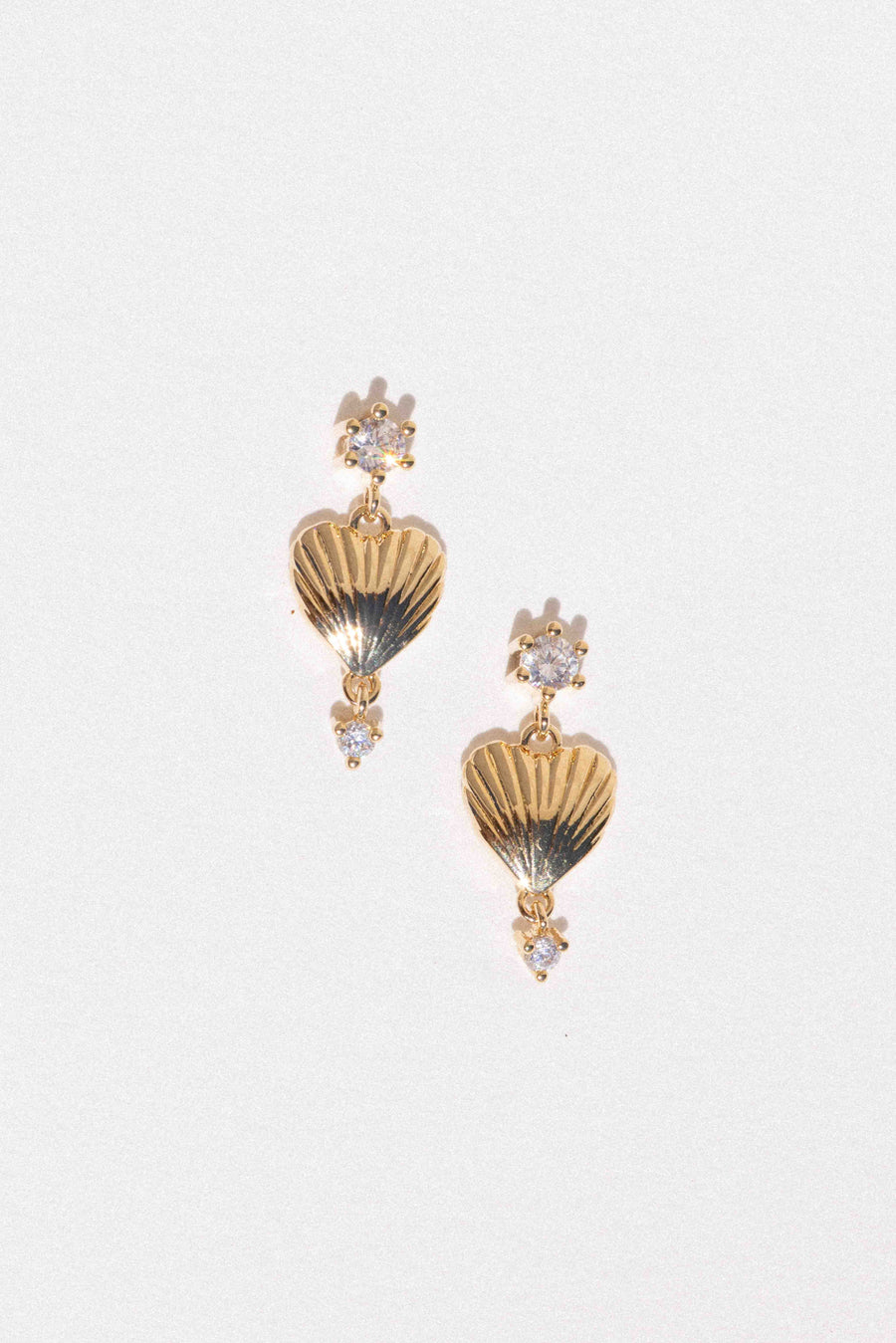 Monplaisir Fashion Jewelry Gold Tide's Kiss Earrings