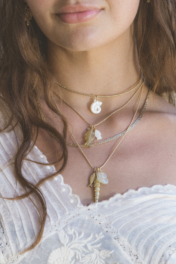 Child of Wild Jewelry Gold / 20 Inches Tide Whisper Charm Necklace