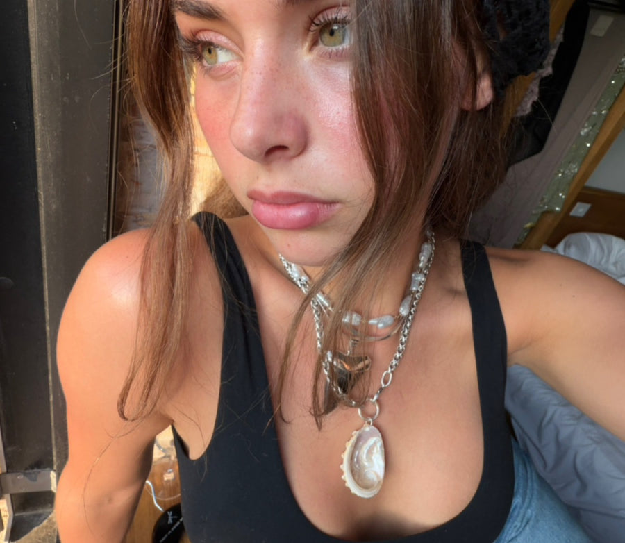 Chanour Jewelry Silver / 20 inches Tidebreaker Abalone Necklace