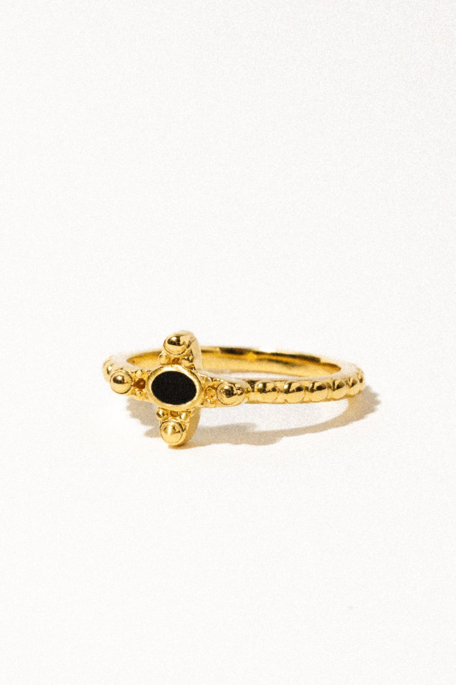 Wildthings Collectables Jewelry US 6 / Gold Timeless Black Stone Ring