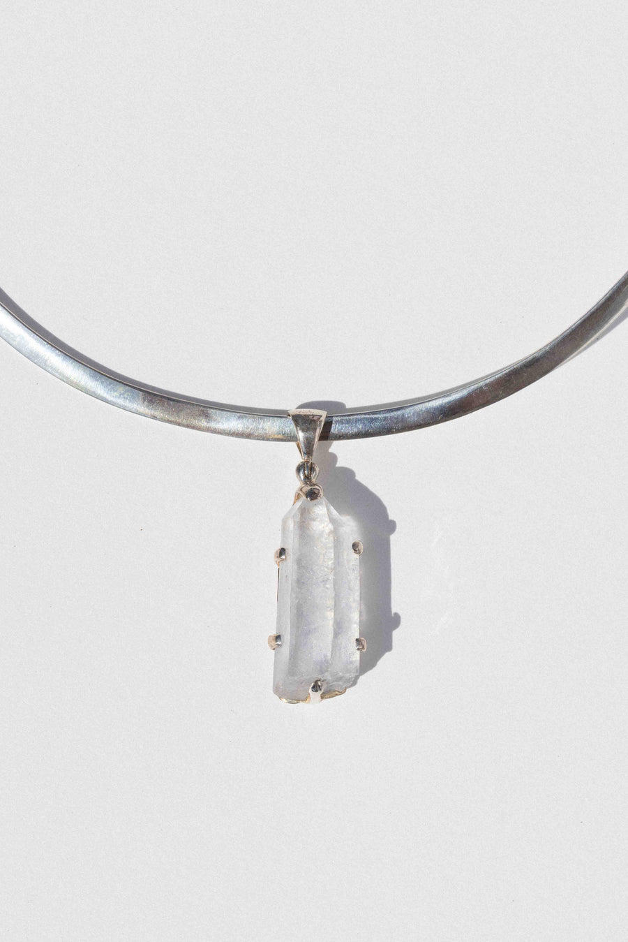 Jaa Silver Imports Jewelry Silver / 15 Inches Tirta Quartz Crystal Collar