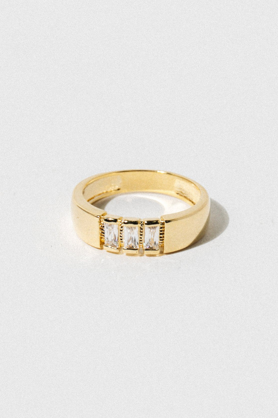 Dona Italia Jewelry US 6 / Gold Trine Ring