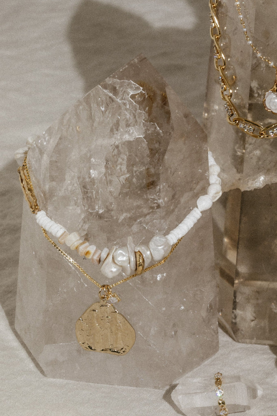 Dona Italia Jewelry Gold / 14 Inches Uffizi Pendant Necklace