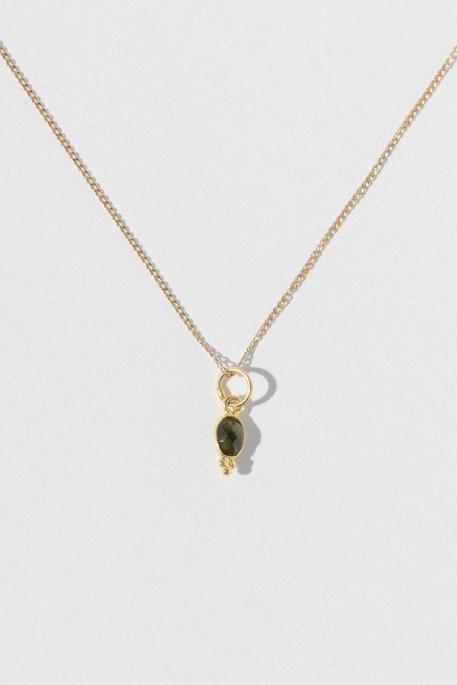 CGM Jewelry Gold / 16 Inches Verde Peridot Necklace