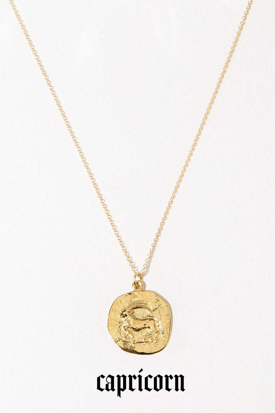 Studio Grun Jewelry Capricorn / Gold / 20 inches Zodiac Necklace
