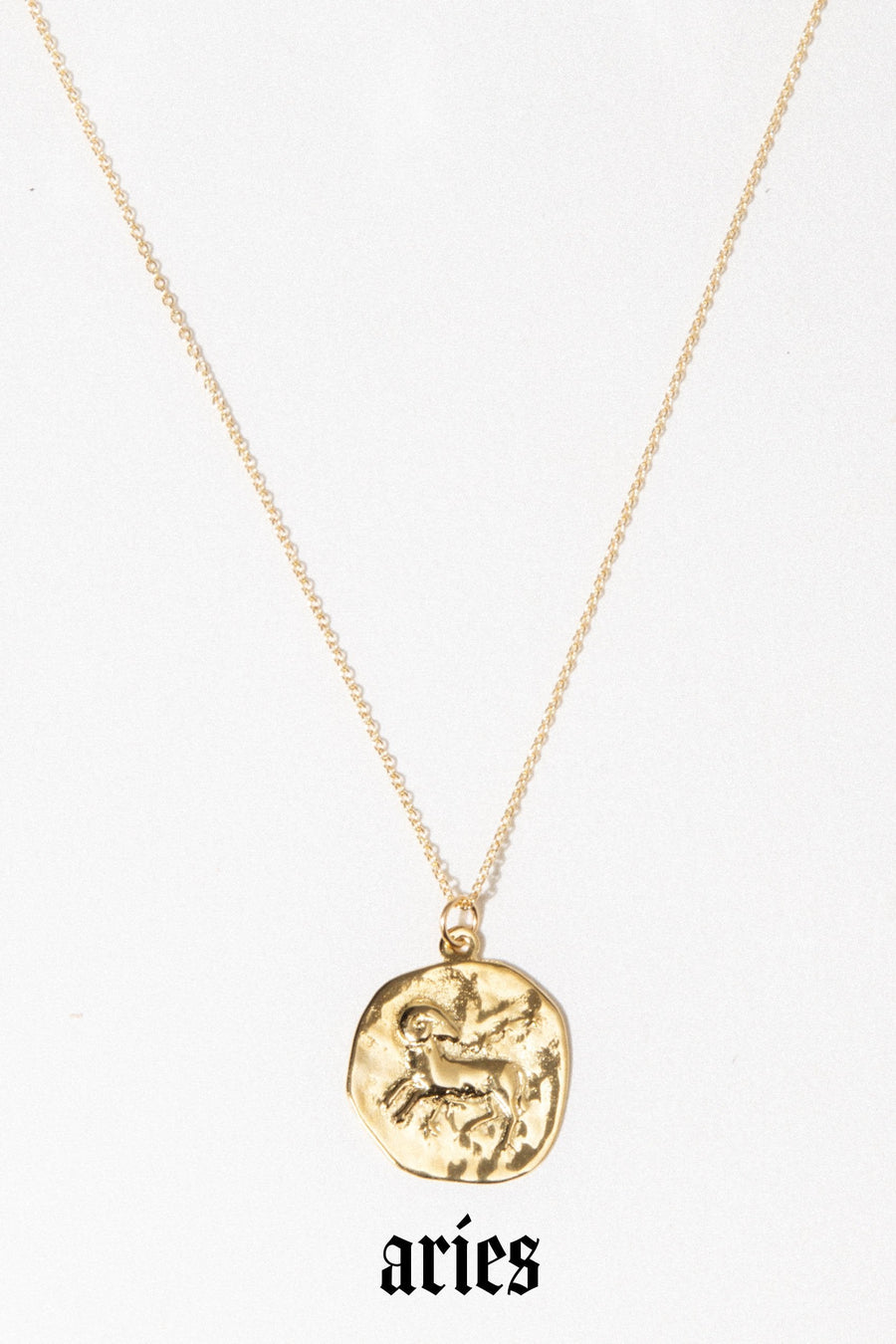 Studio Grun Jewelry Aries / Gold / 20 inches Zodiac Necklace