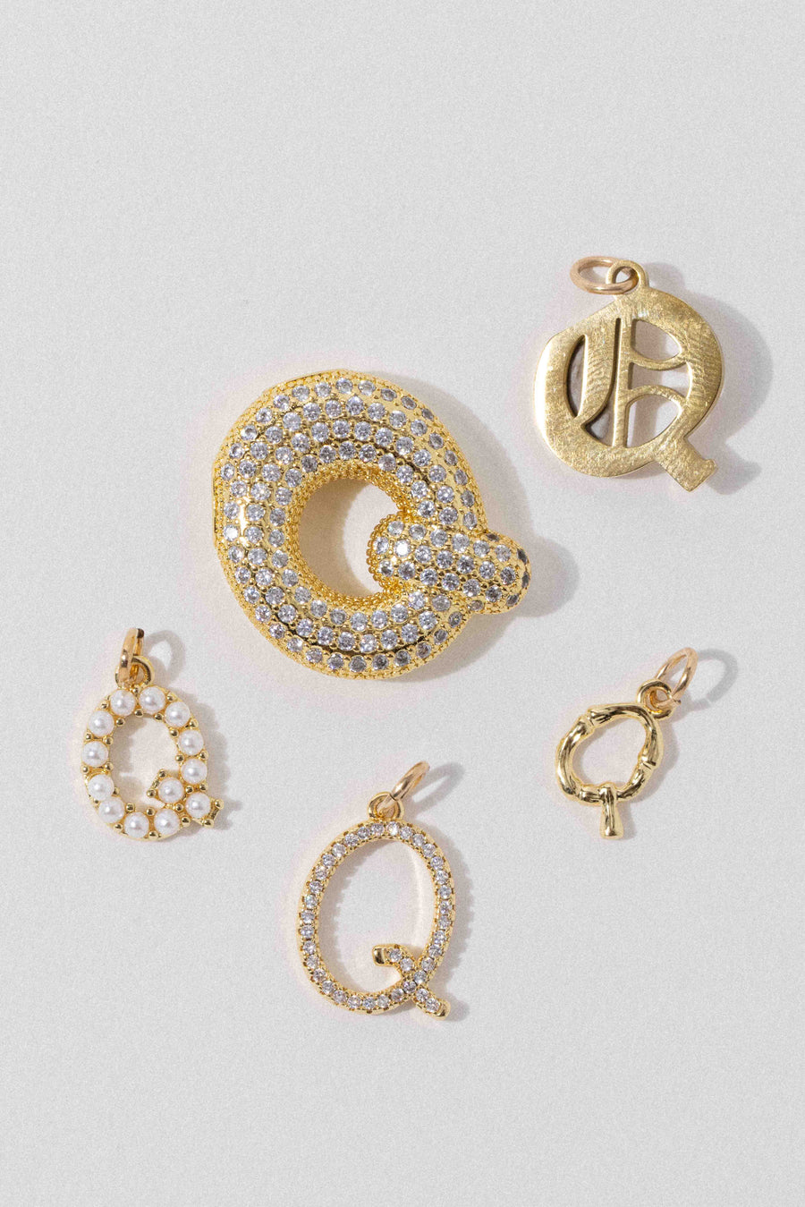 Child of Wild Q Letter Charm - Old English