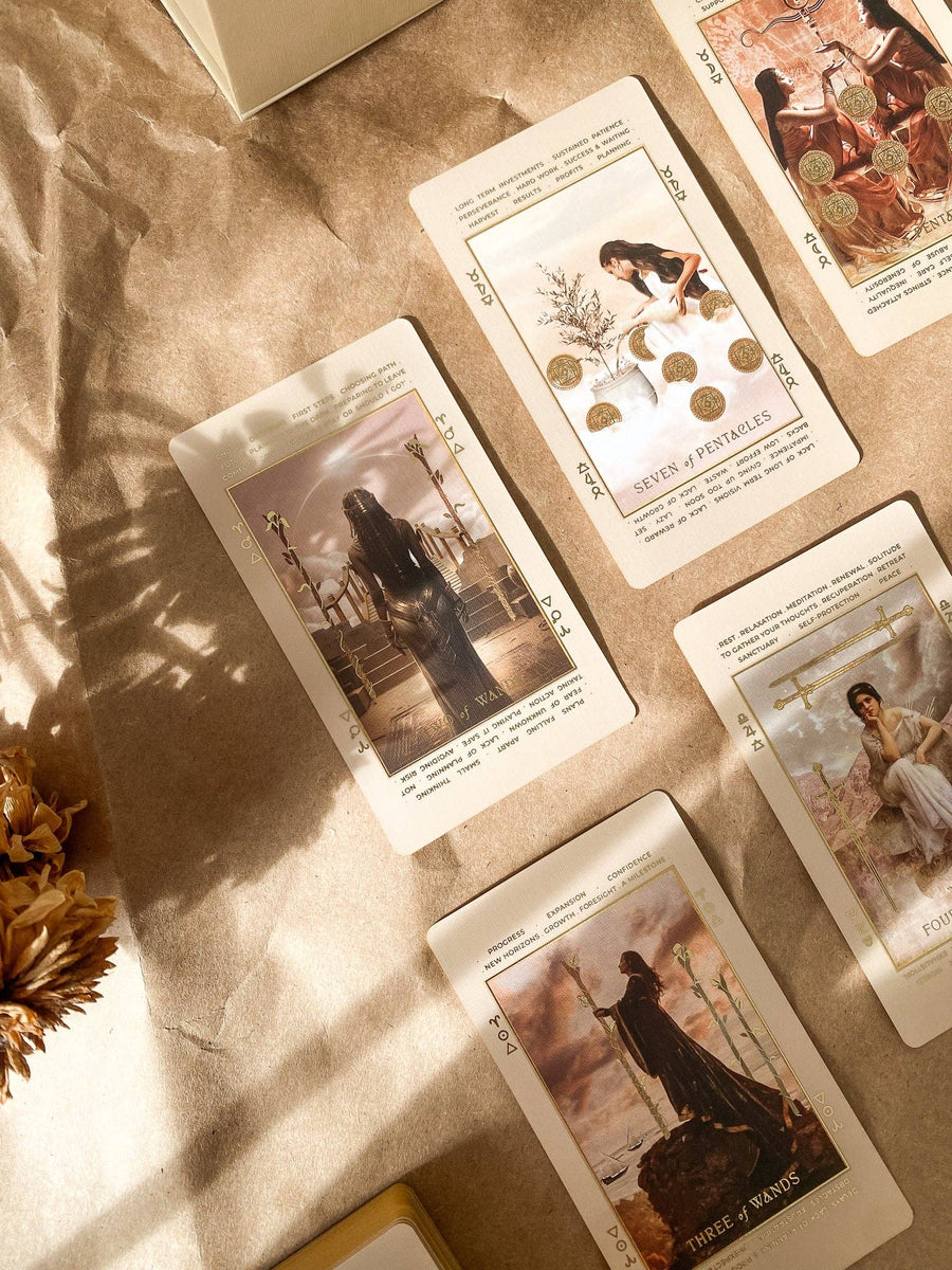 ST SOLEIL Lucid Dreams Beginners Tarot Deck ED IV, Beige