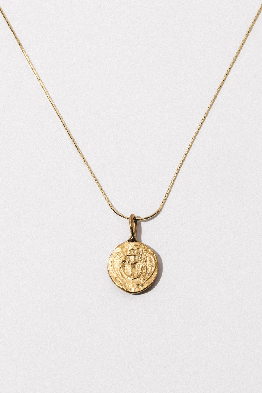 Juno Necklaces Khepri Scarab Coin Necklace