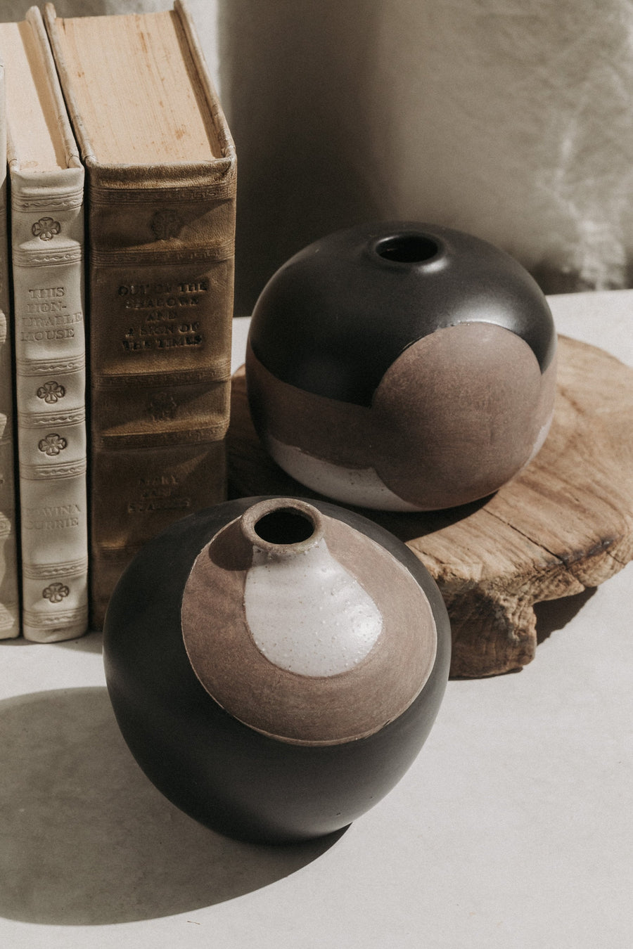 Bloomingville Objects Brown / FINAL SALE Acacia Terracotta Pots - Set