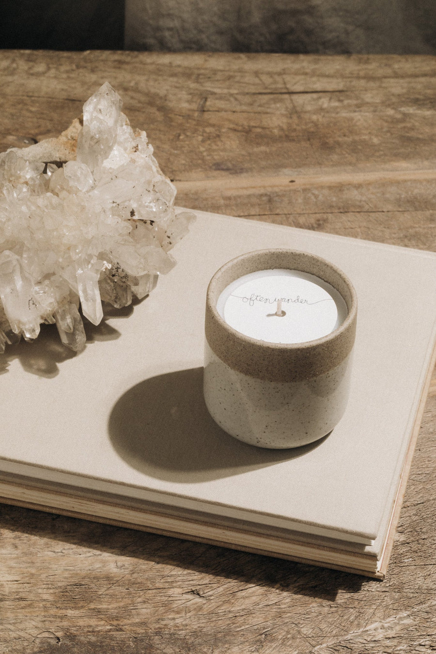 Often Wander Objects FINAL SALE Aesthetic Candle — Oakmoss Amber
