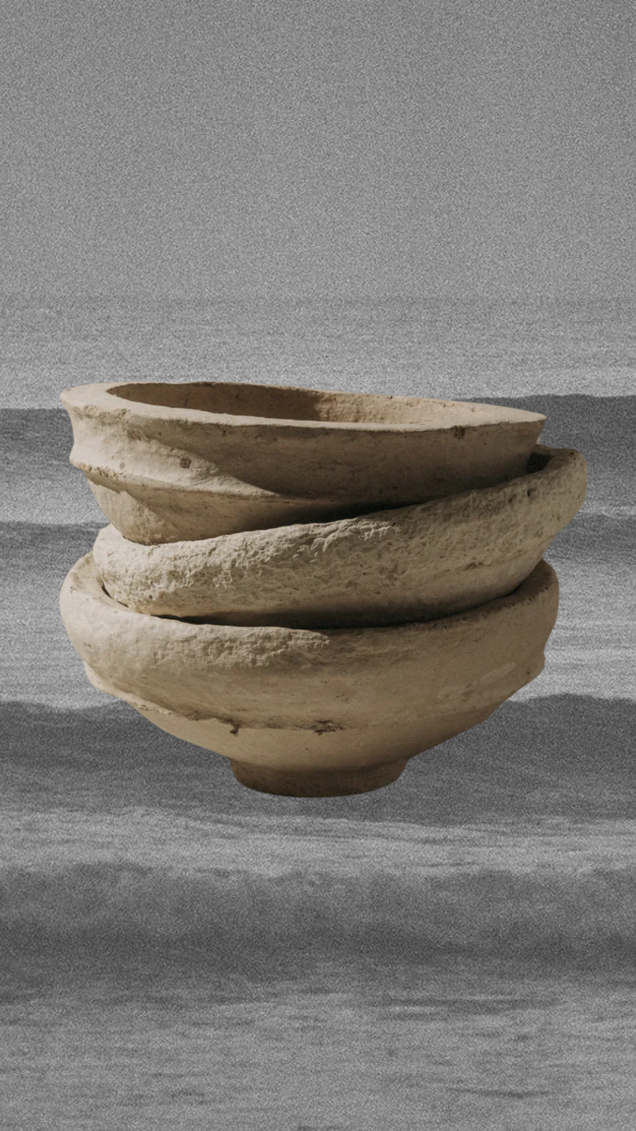 RJ's Imports Objects Cream / FINAL SALE Ancient Archive Papier Mâché Bowl