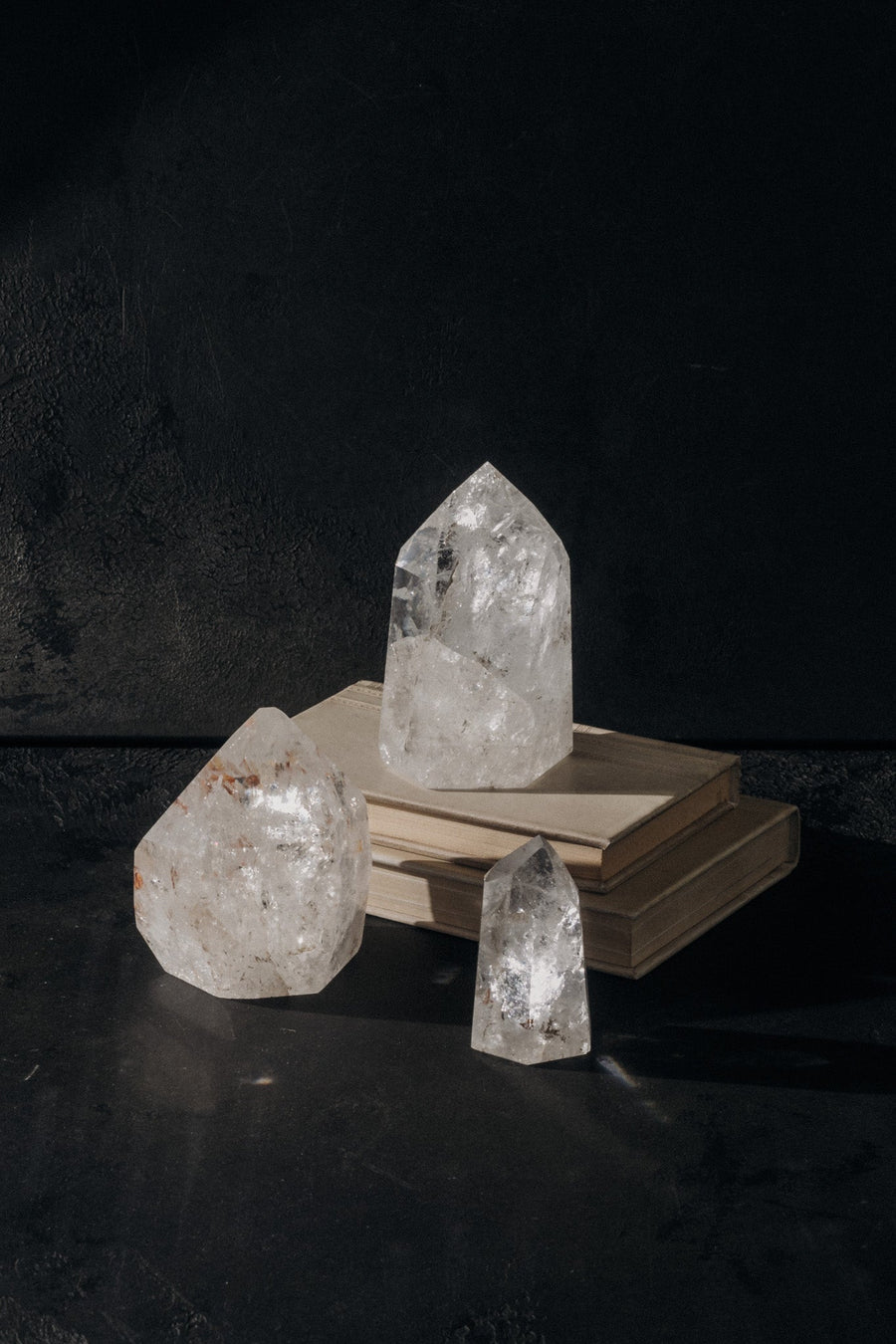 Gomes Objects Clear Quartz Towers