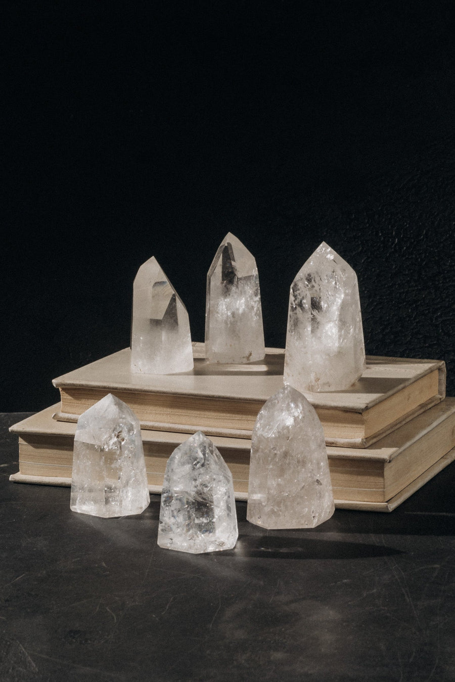 Gomes Objects Small / FINAL SALE Cosmos Clear Quartz Towers