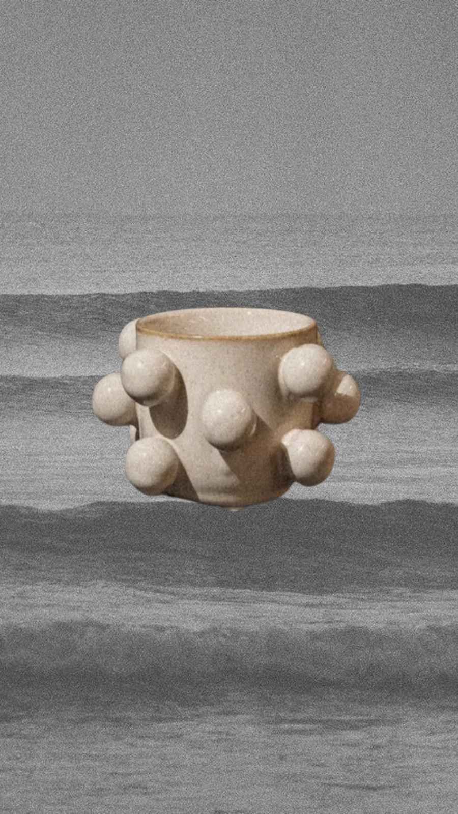 Bloomingville Objects Grey / FINAL SALE Dotted Stoneware Planter