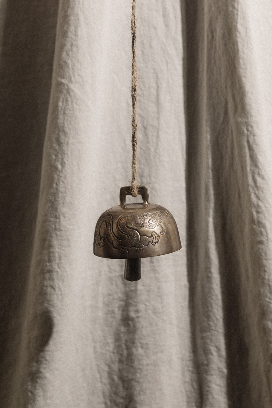 Serenity Tibet Objects Brass / FINAL SALE Dragon Tibetan Bell
