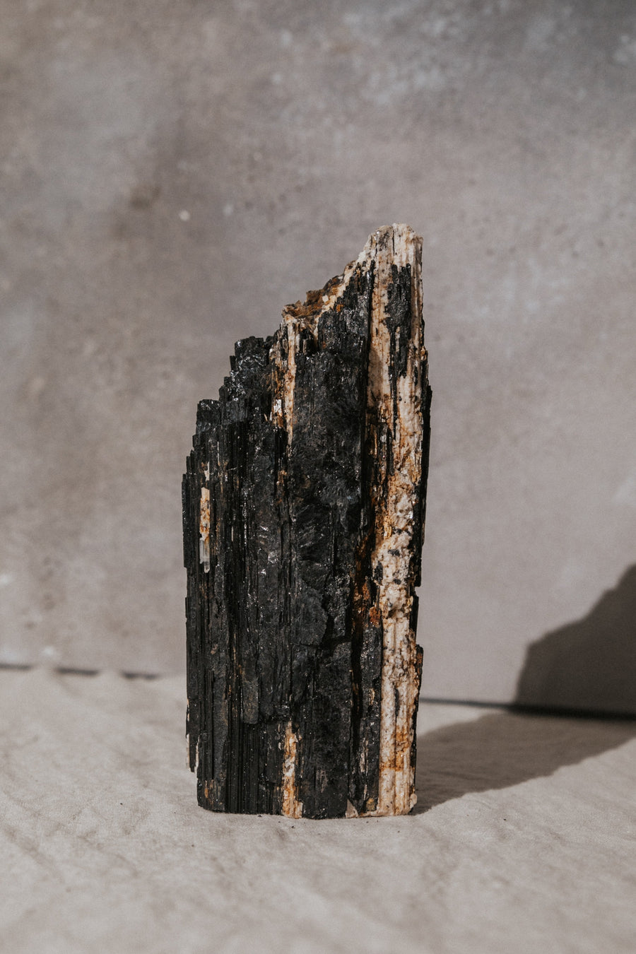 Western Woods Inc Objects Energetic Protection Black Tourmaline Log