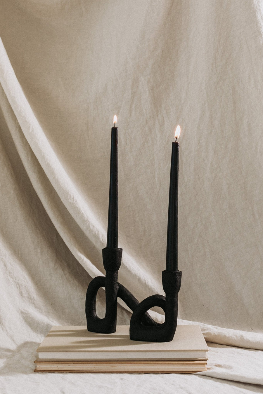 Bloomingville Objects Black / FINAL SALE Fly-By-Night Taper Candle Holder