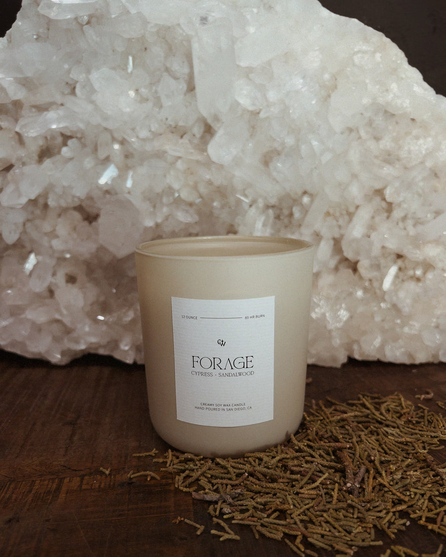 Often Wander Objects Cypress + Sandalwood / Free Gift Forage CW Signature Candle