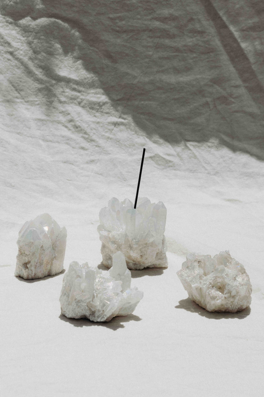 Western Woods Inc Objects Quartz / FINAL SALE Halo Crystal Quartz Incense Holder