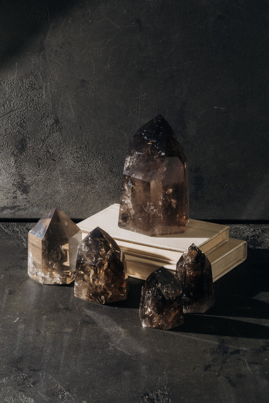 Gomes Objects High Vibrations Smoky Quartz Points - Wide
