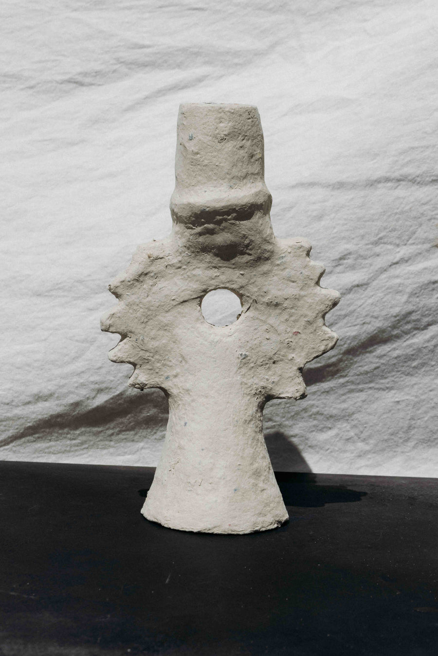 Bloomingville Objects Mineral / FINAL SALE Horizons Handmade Paper Mâché Taper Holder