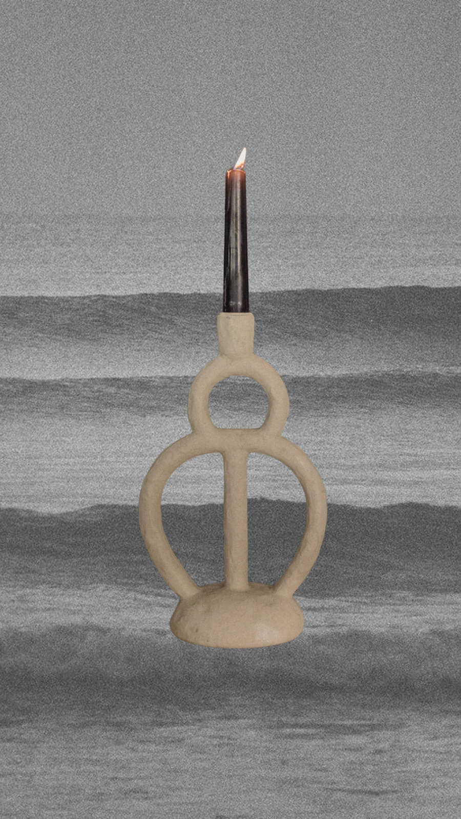 Bloomingville Objects Cream / FINAL SALE Lume Taper Candle Holder .:. Cream