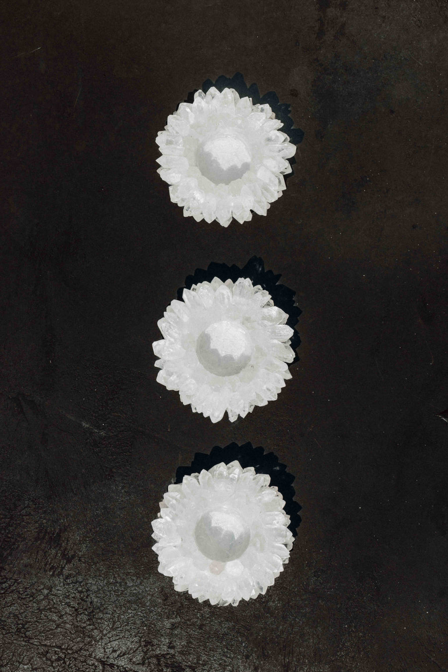 Western Woods Inc Objects Quartz / FINAL SALE Lumen Crystal Quartz Candleholder