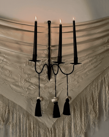 Madison Bay Co. - Distinctive Historical Home Décor & Gifts Objects Black / FINAL SALE Medieval Tide Tassel Sconce