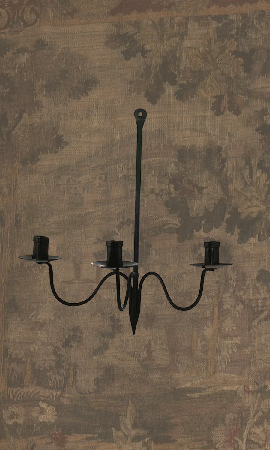 Madison Bay Co. - Distinctive Historical Home Décor & Gifts Objects Black / FINAL SALE / Wrought Iron Medieval Tide Tassel Sconce