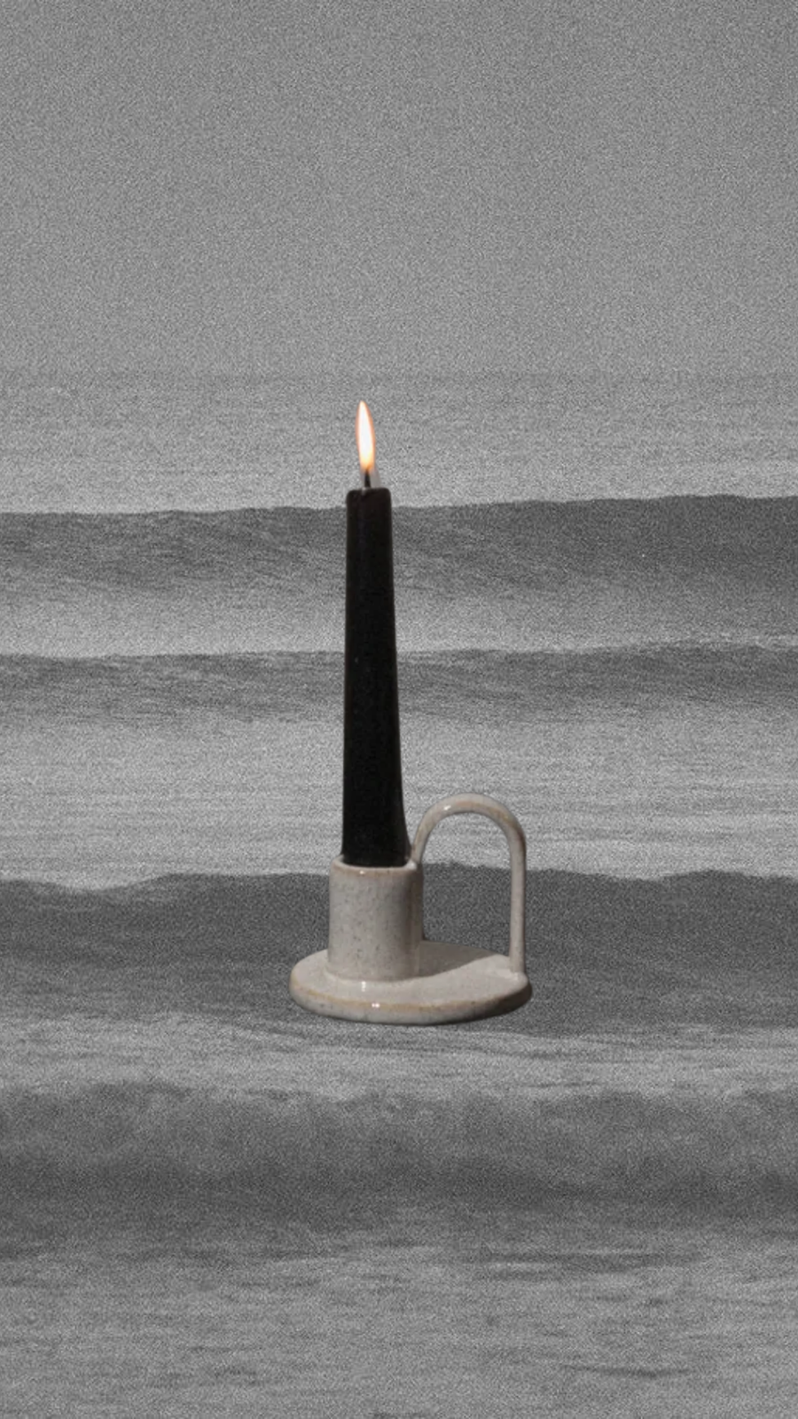 Bloomingville Objects Cream / FINAL SALE Moonlight Taper Candle Holder