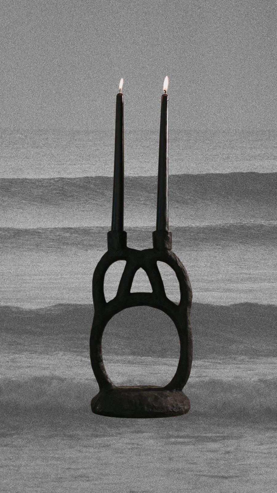 Bloomingville Objects Black / FINAL SALE Nova Double Taper Candle Holder