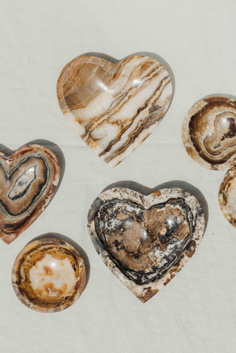 Western Woods Inc Objects Banded Onyx / FINAL SALE Omen Banded Onyx Heart Dish