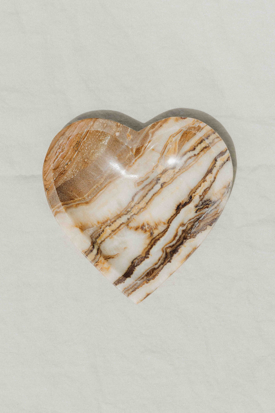Western Woods Inc Objects Banded Onyx / FINAL SALE Omen Banded Onyx Heart Dish
