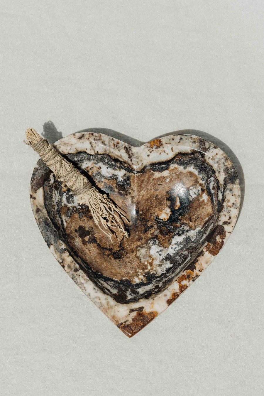 Western Woods Inc Objects Banded Onyx / FINAL SALE Omen Banded Onyx Heart Dish