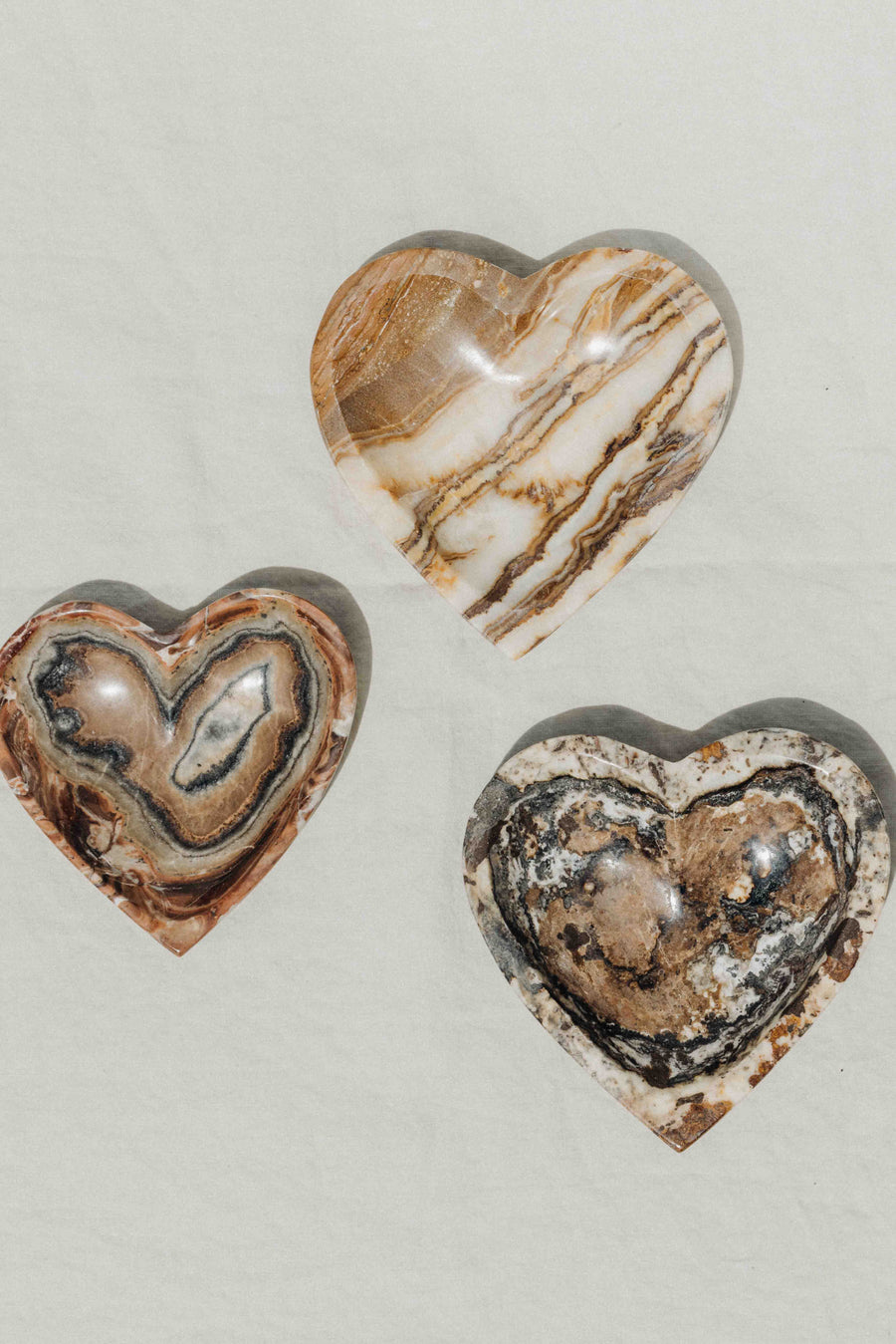 Western Woods Inc Objects Banded Onyx / FINAL SALE Omen Banded Onyx Heart Dish