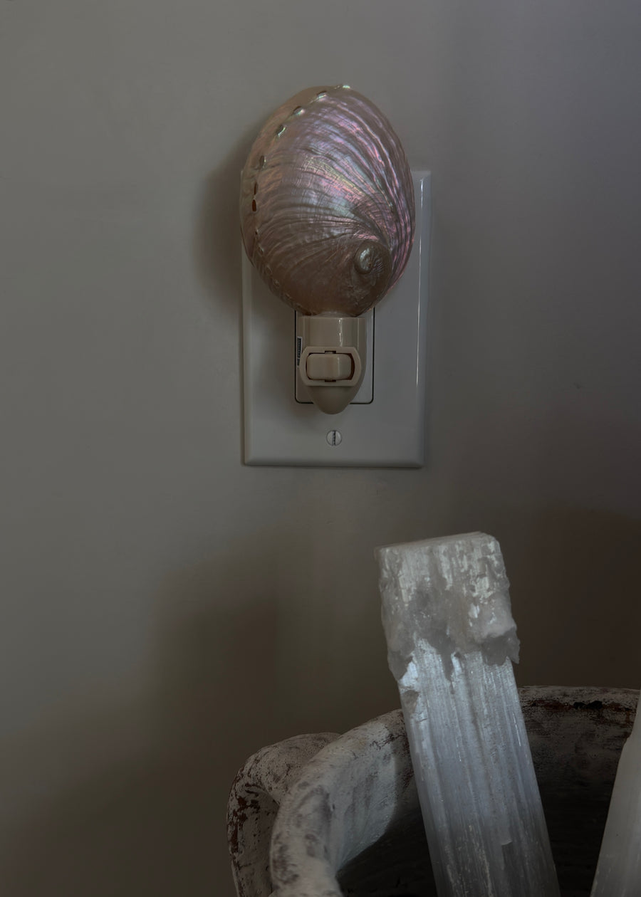 HS Seashells Objects Abalone / FINAL SALE Pearled Abalone Night Light - PREORDER