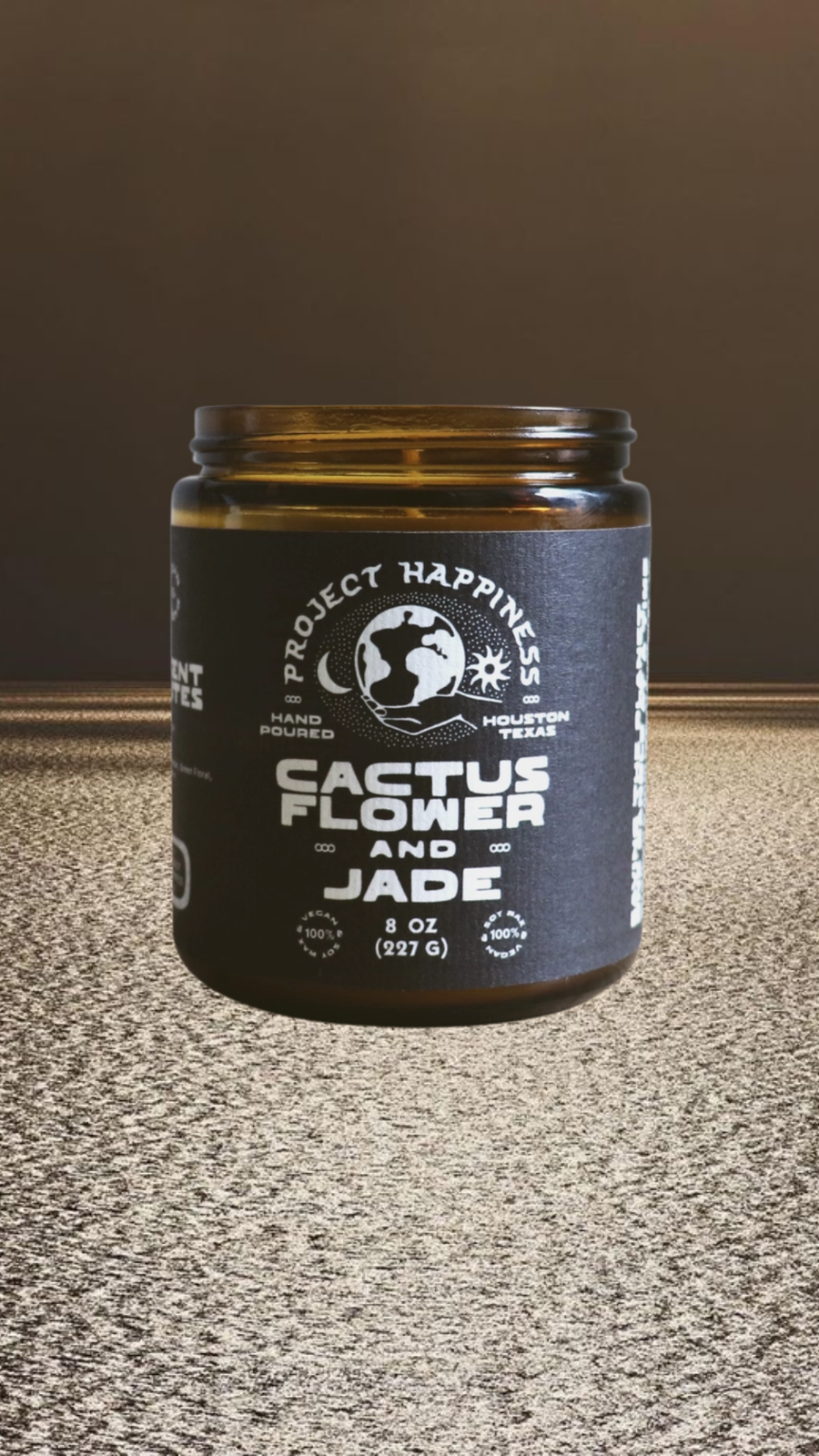 Project Happiness Candle Co. Objects Cactus Flower and Jade / FINAL SALE Project Happiness Candle .:. Cactus Flower and Jade