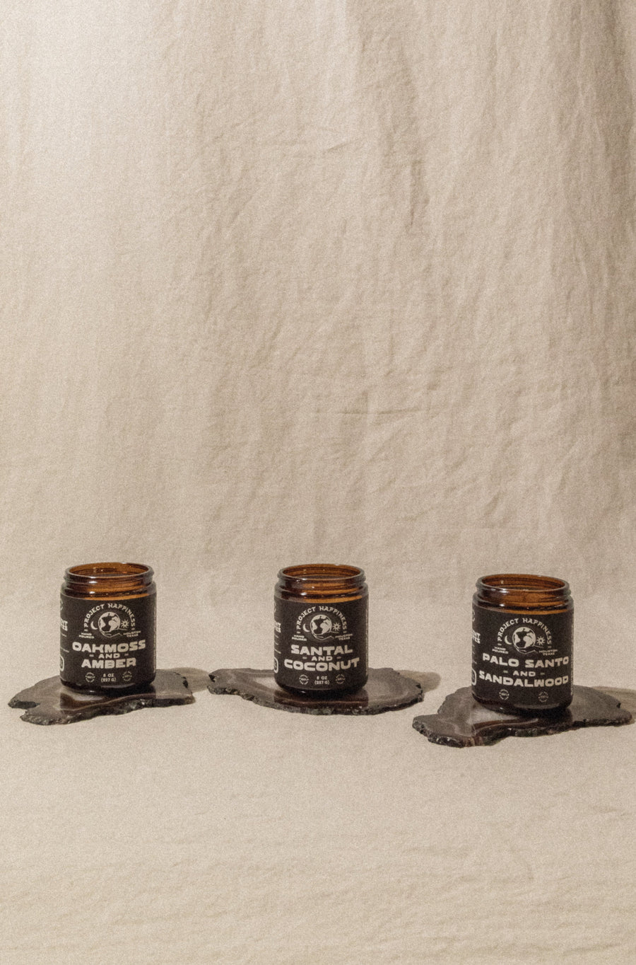 Project Happiness Candle Co. Objects Project Happiness Candle .:. Palo Santo & Sandalwood