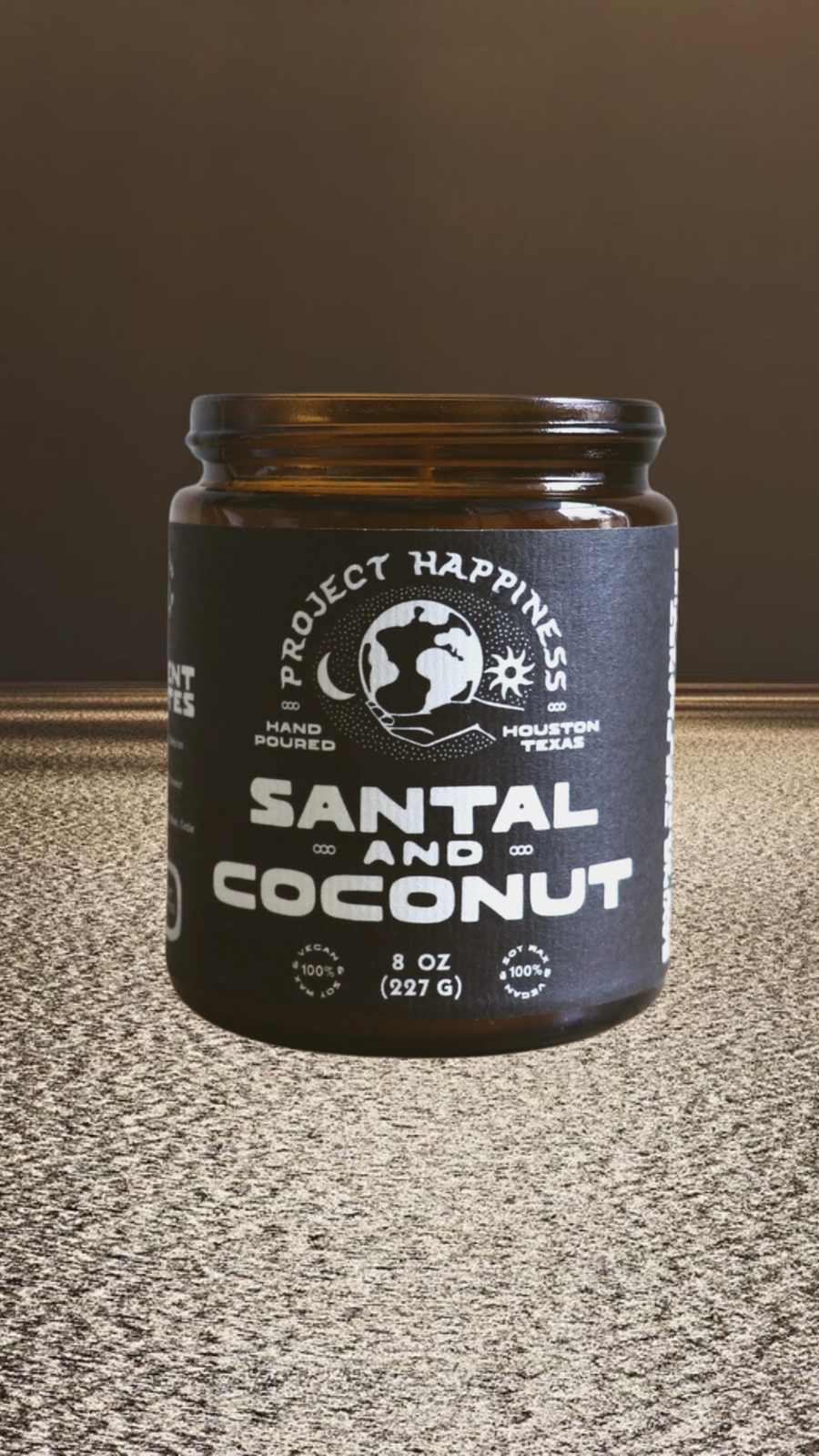 Project Happiness Candle Co. Objects Santal and coconut / FINAL SALE Project Happiness Candle .:. Santal & Coconut