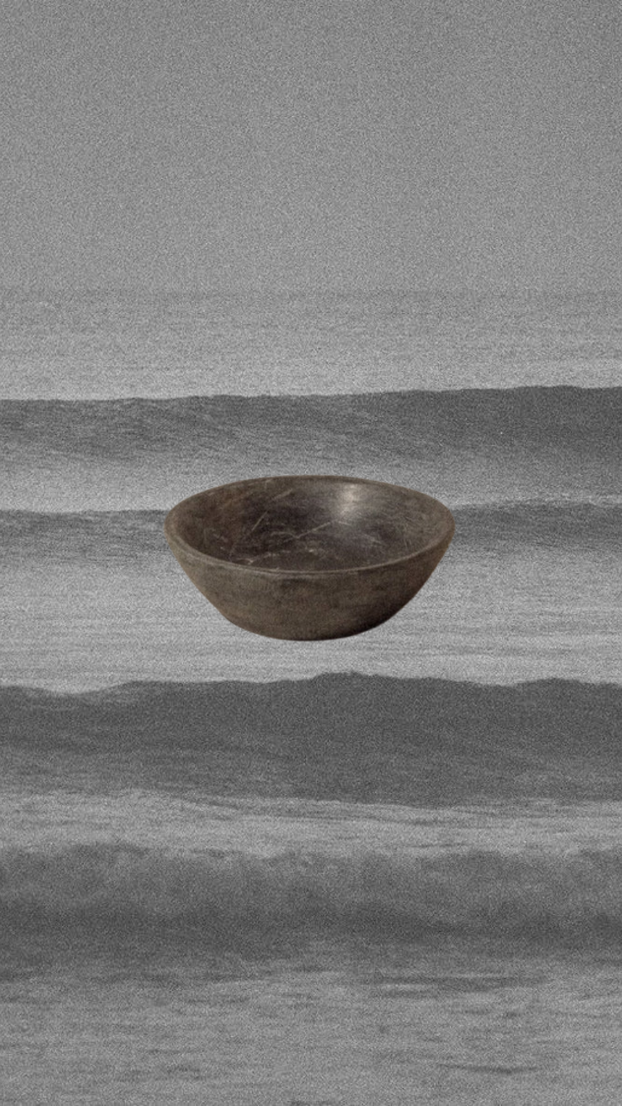 Indus Design Arizona Objects Black / FINAL SALE Shiva Vintage Indian Stone Dish